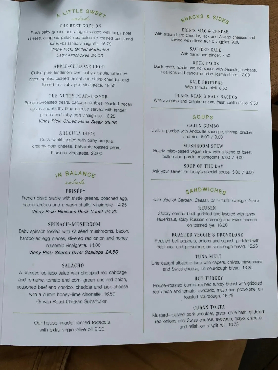 Menu 4