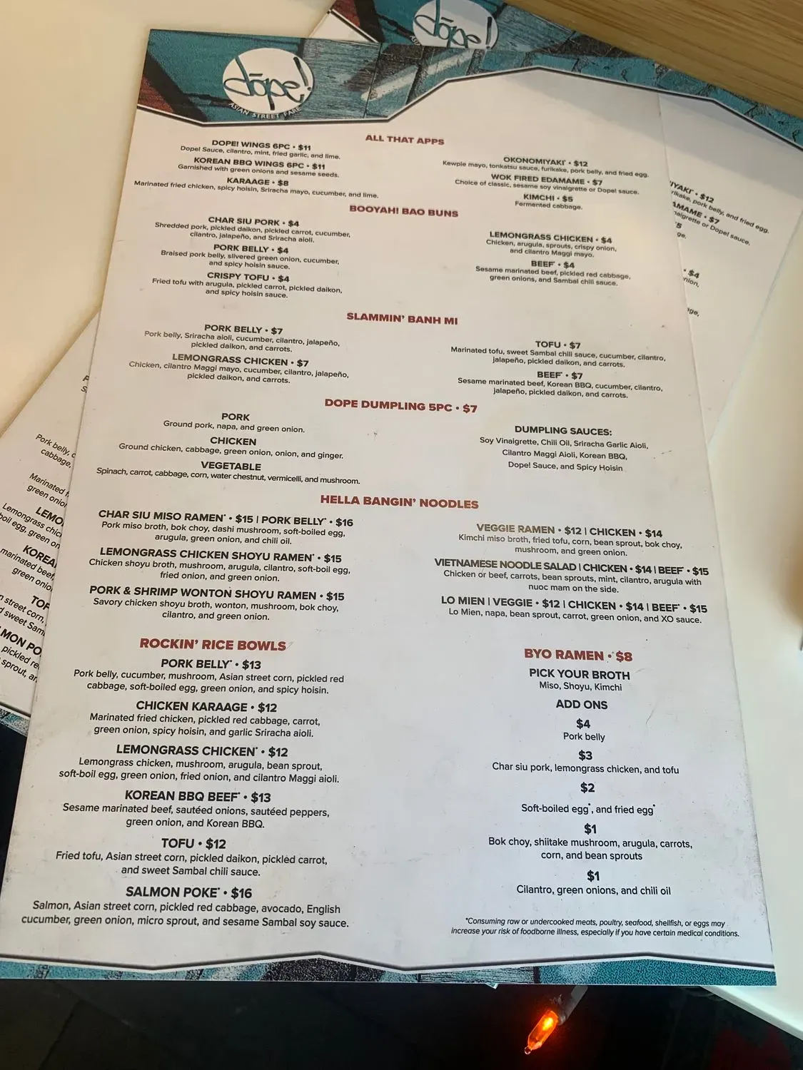 Menu 5