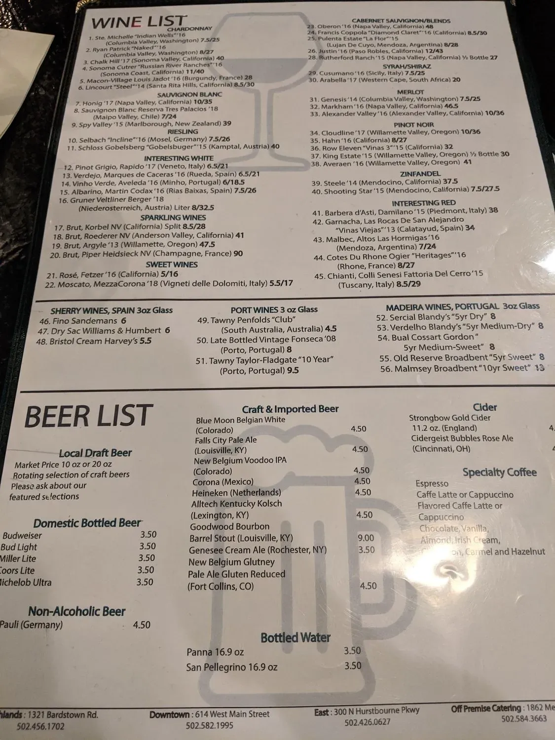 Menu 5