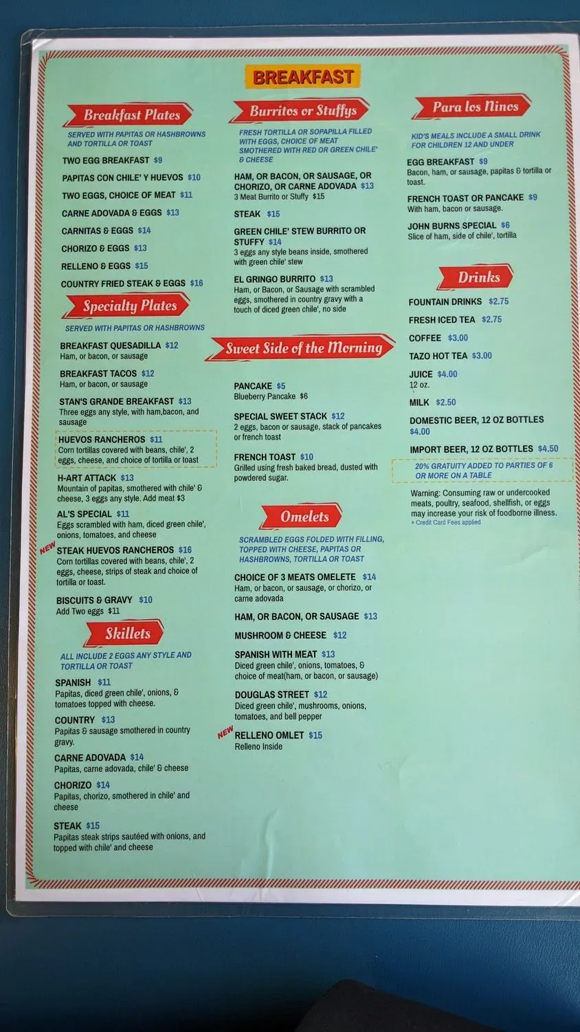 Menu 5