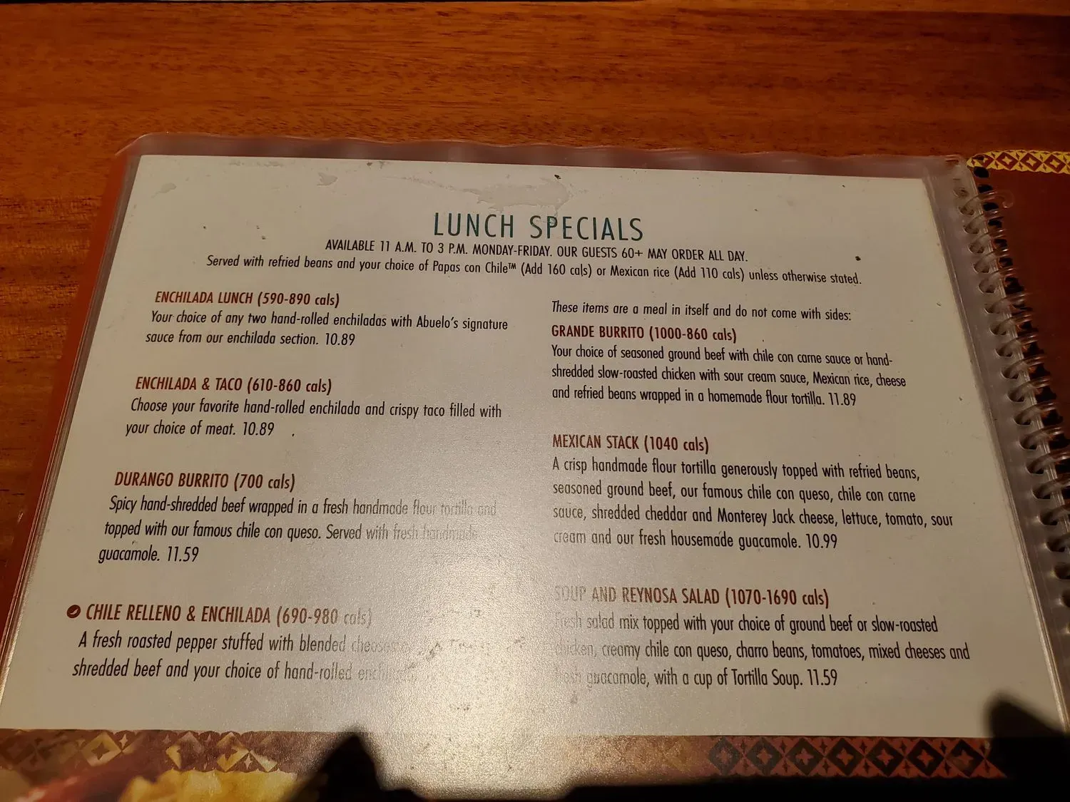 Menu 5