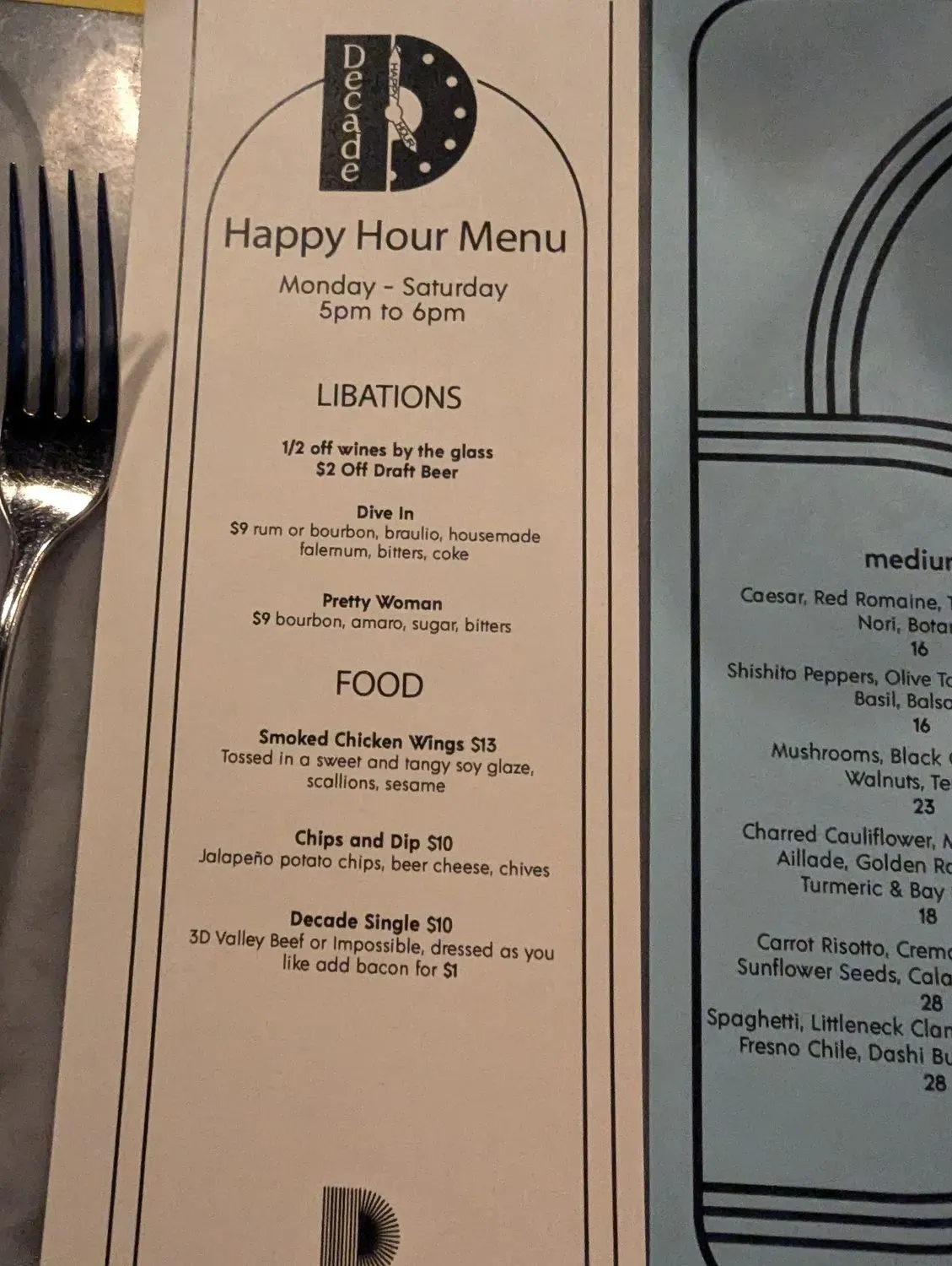 Menu 6