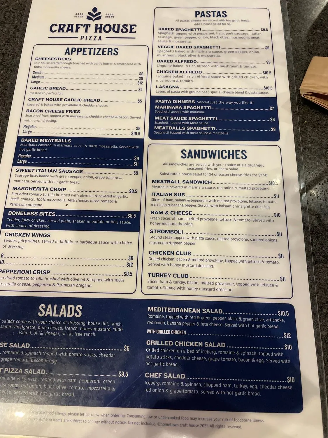 Menu 1