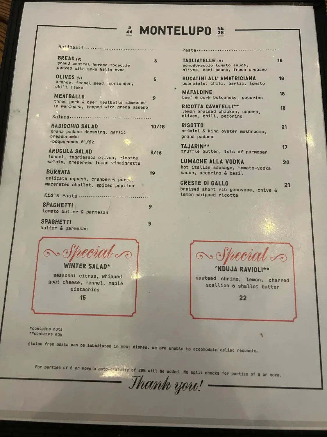 Menu 2