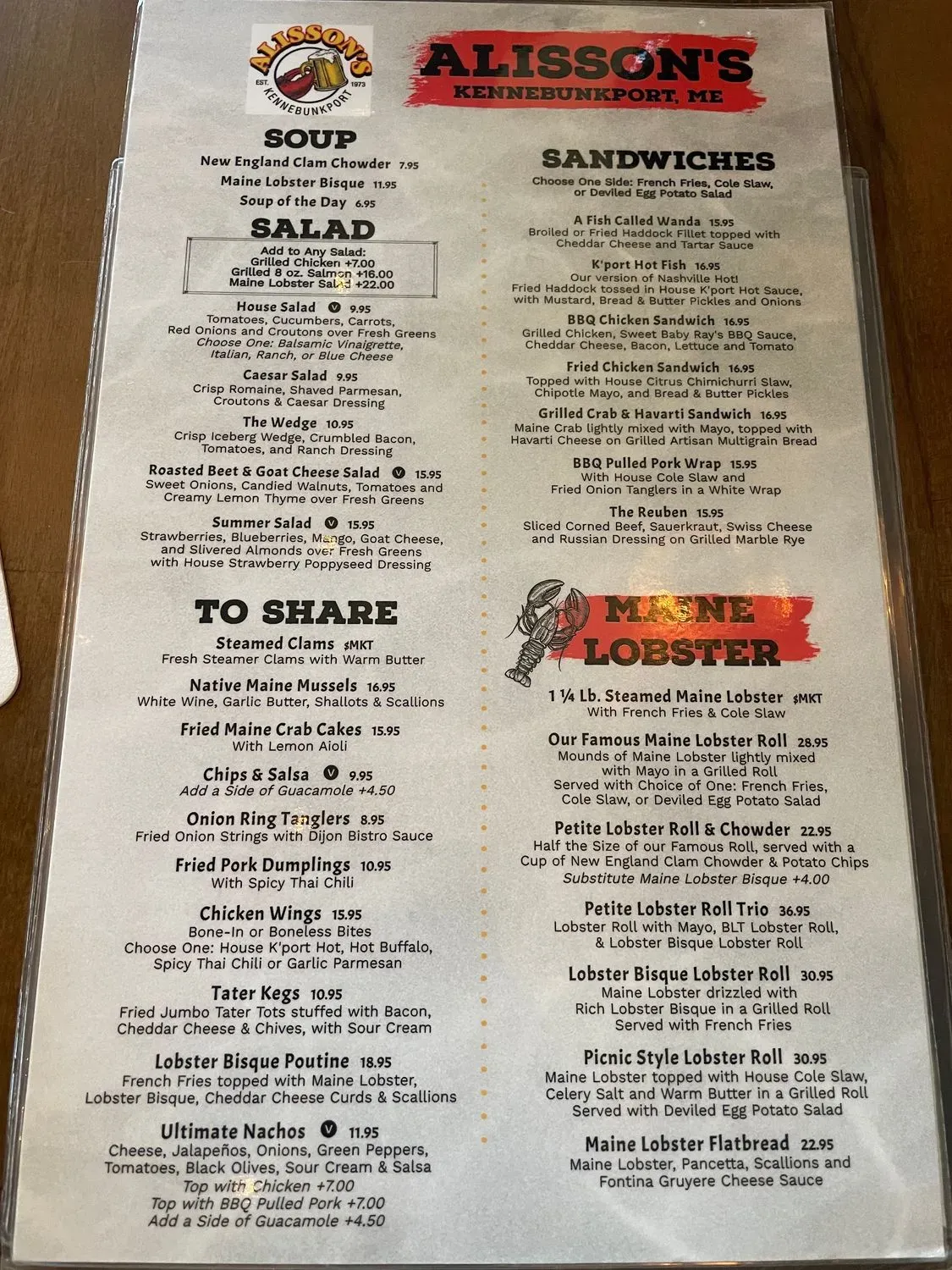 Menu 4