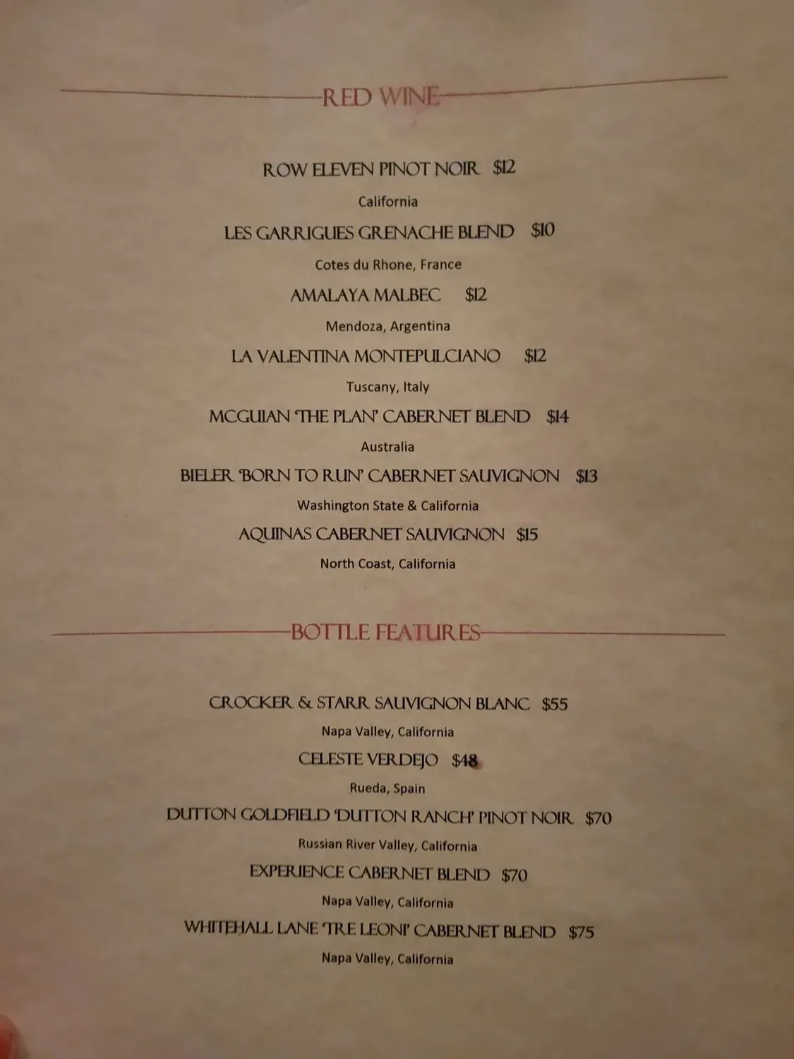 Menu 1