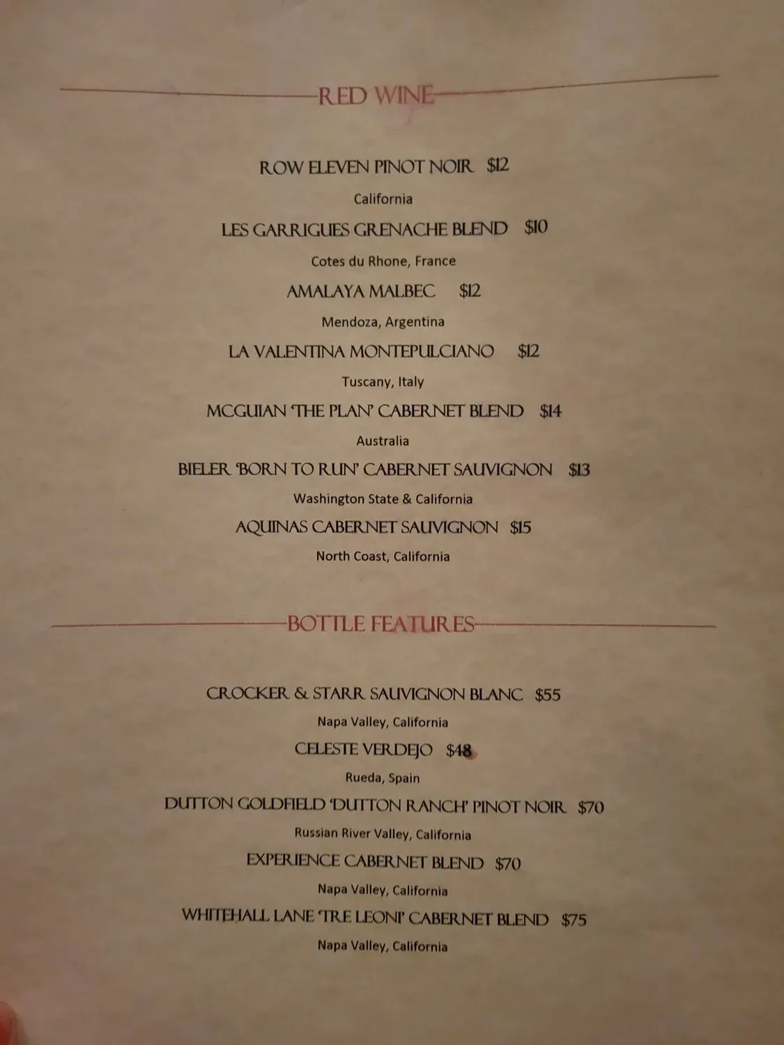 Menu 1