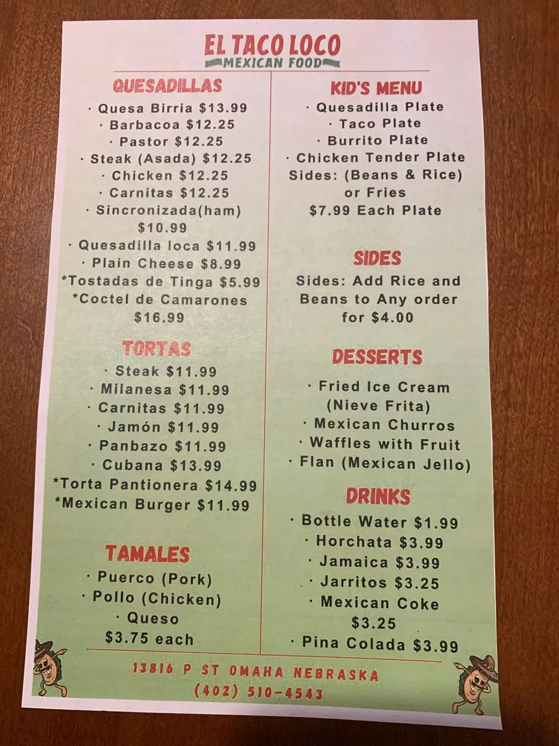 Menu 5