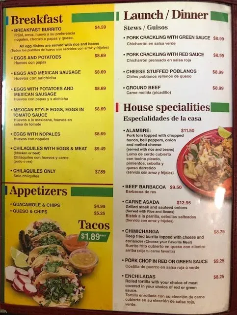 Menu 1