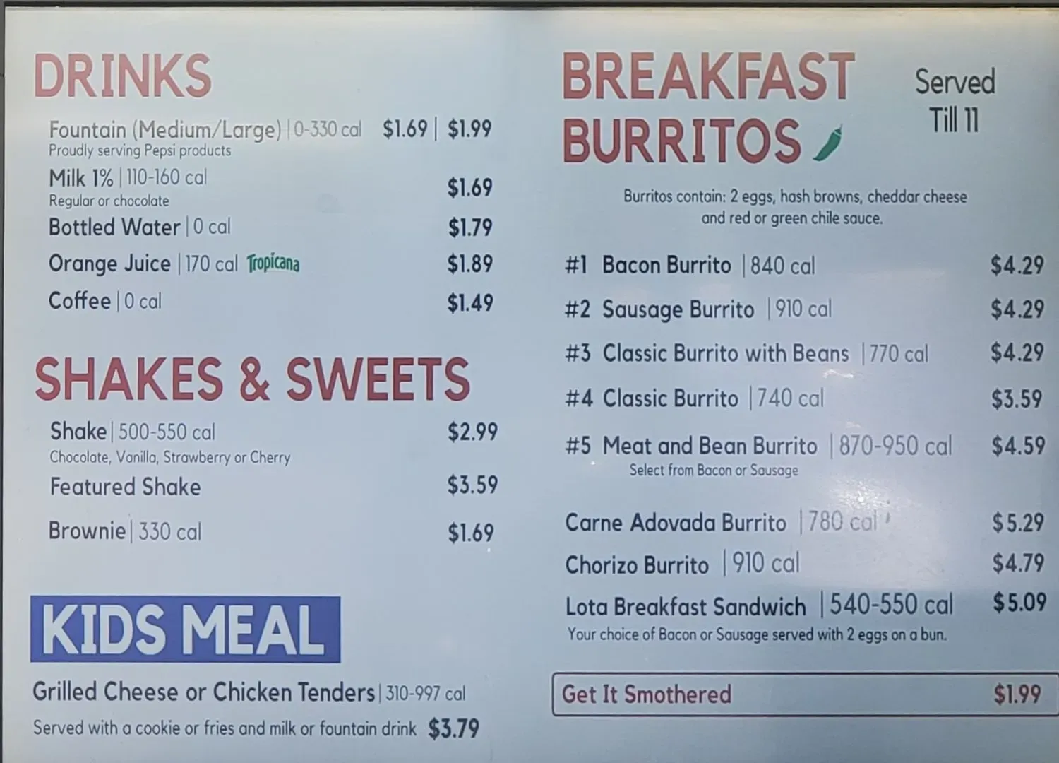 Menu 2