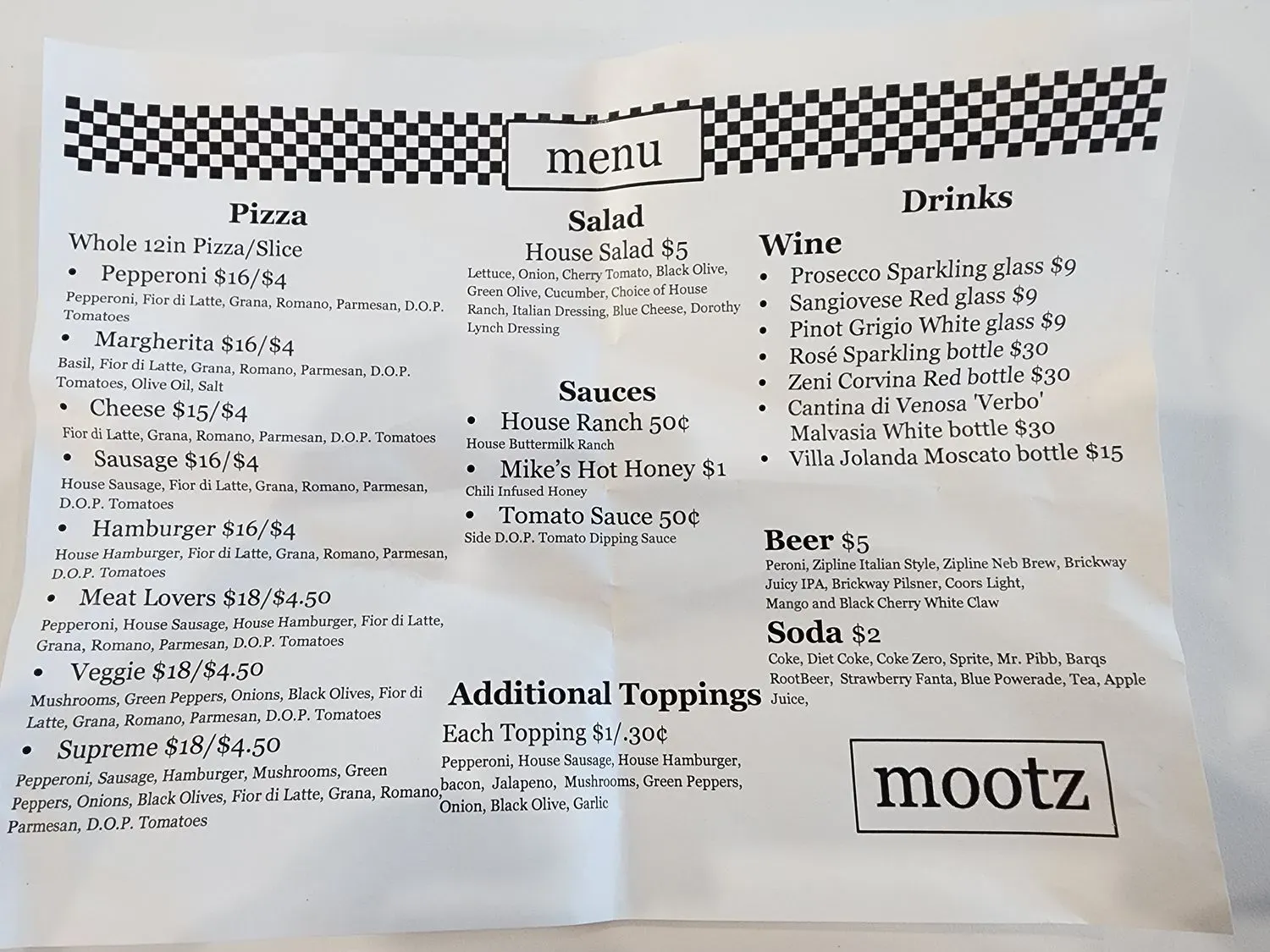 Menu 1