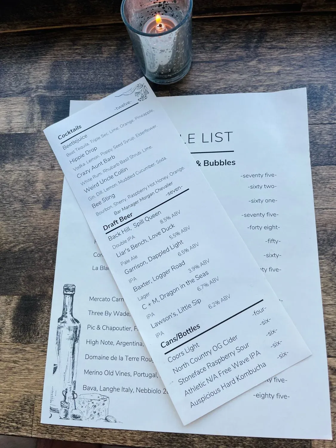 Stalk Menu - Updated October 2025