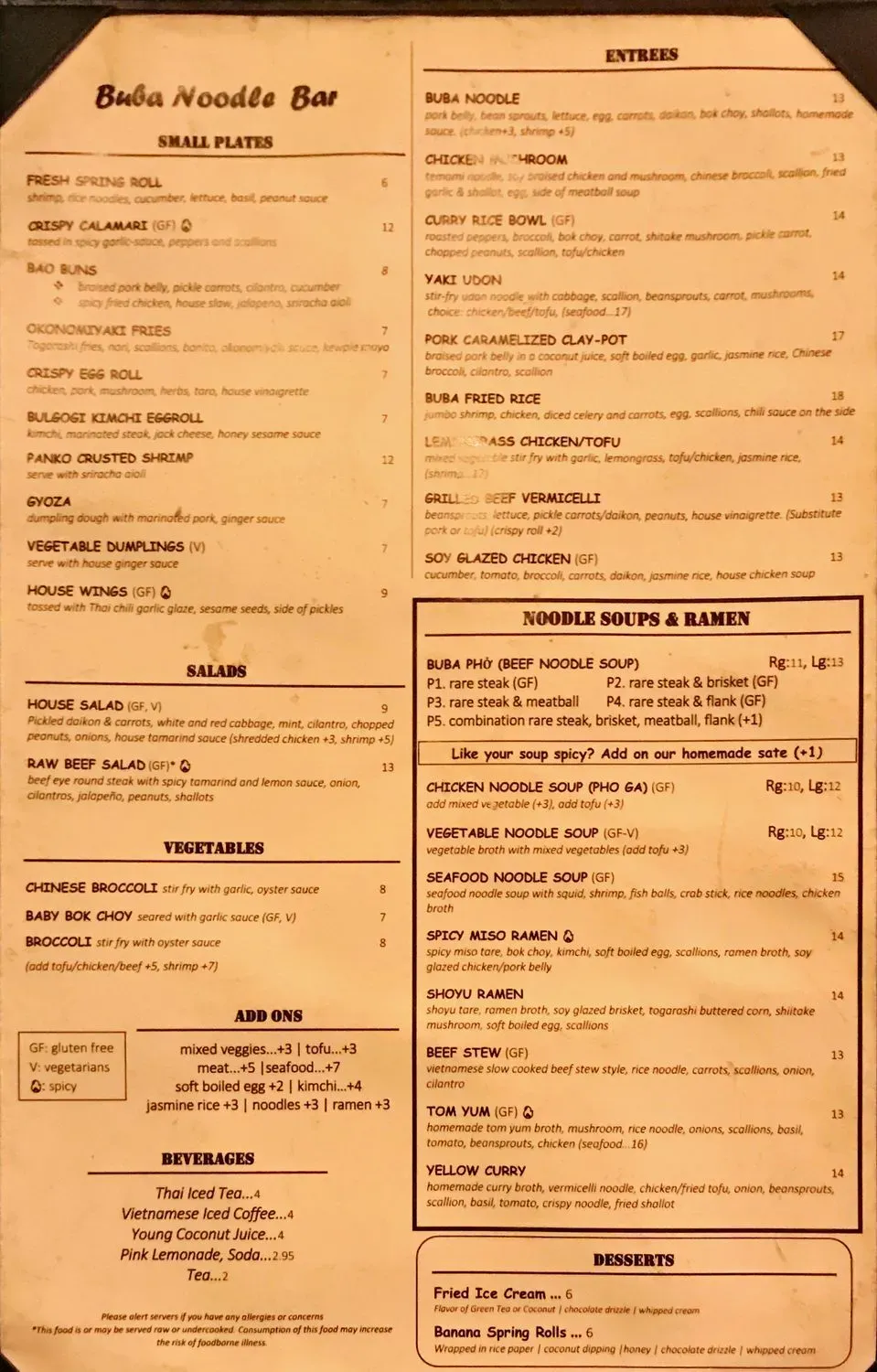 Menu 1