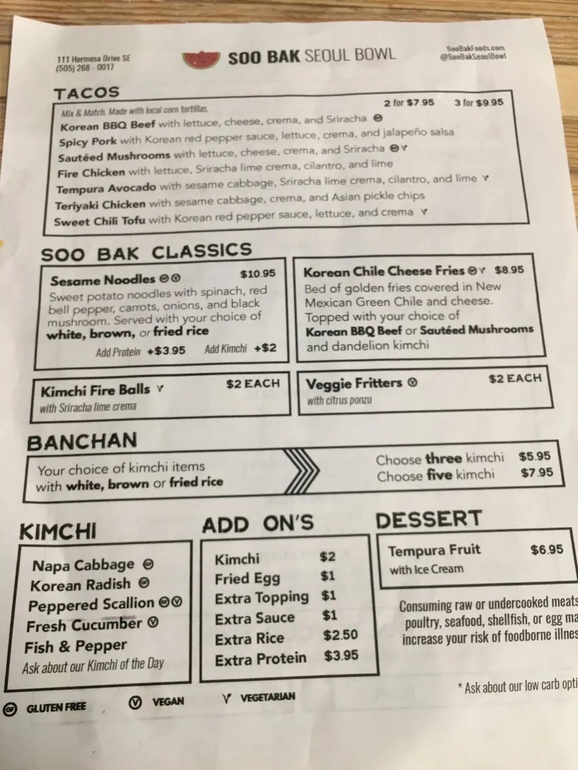 Menu 6