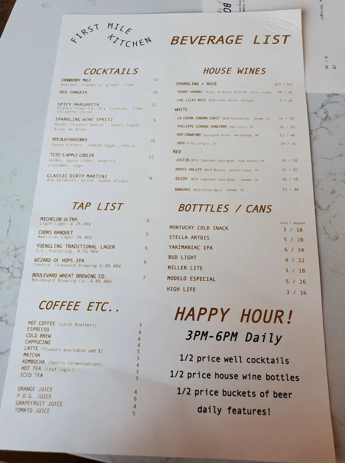 Menu 6