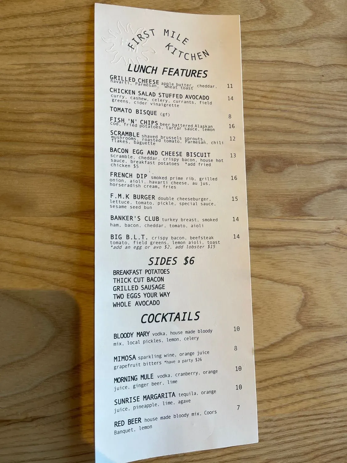 Menu 5