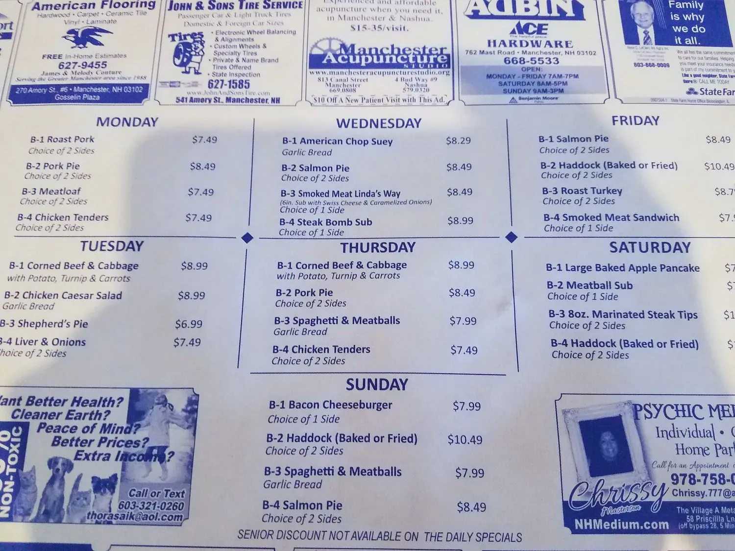 Menu 4