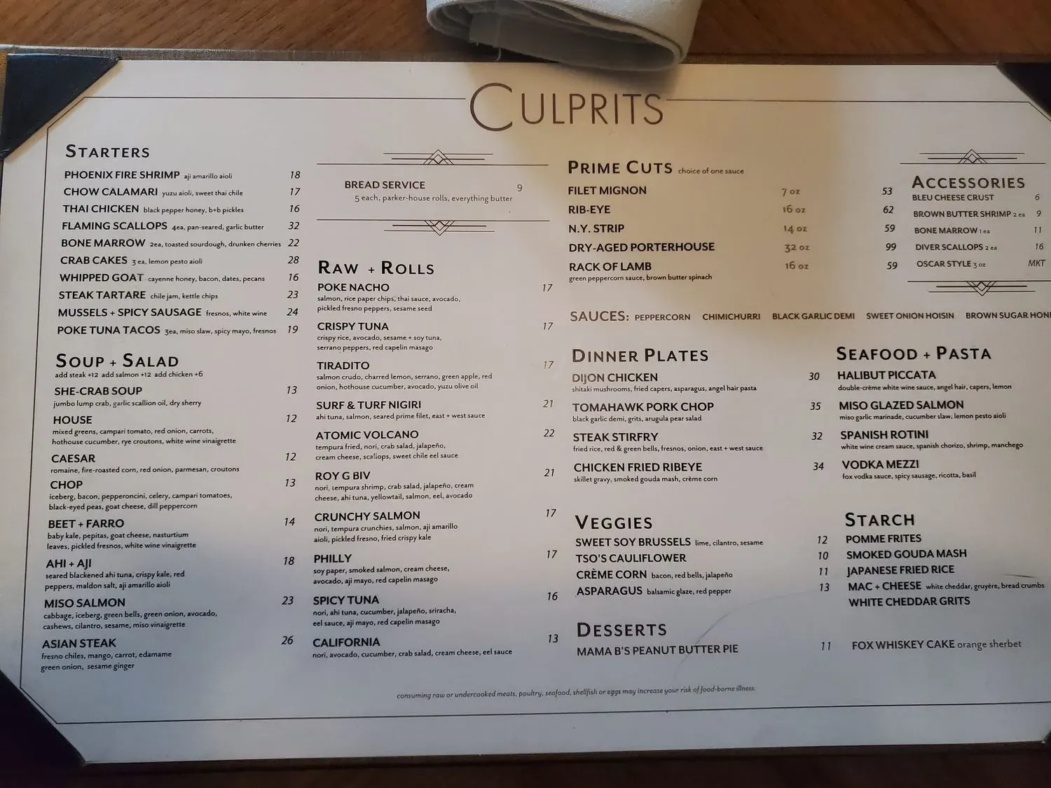 Menu 6