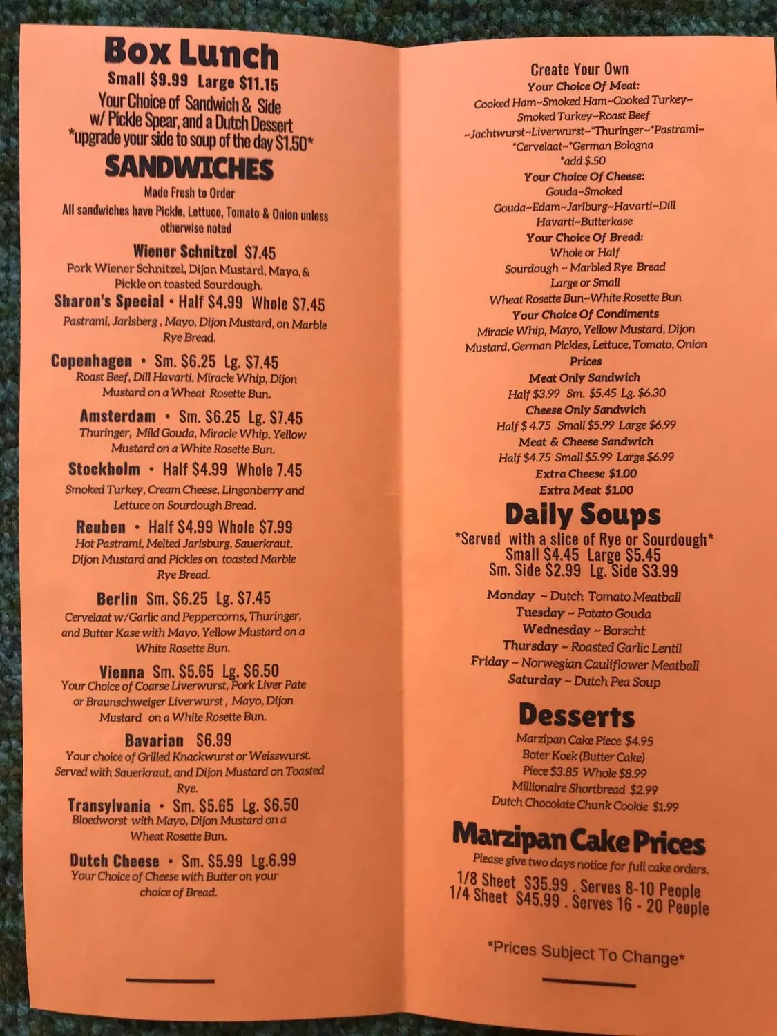 Menu 1