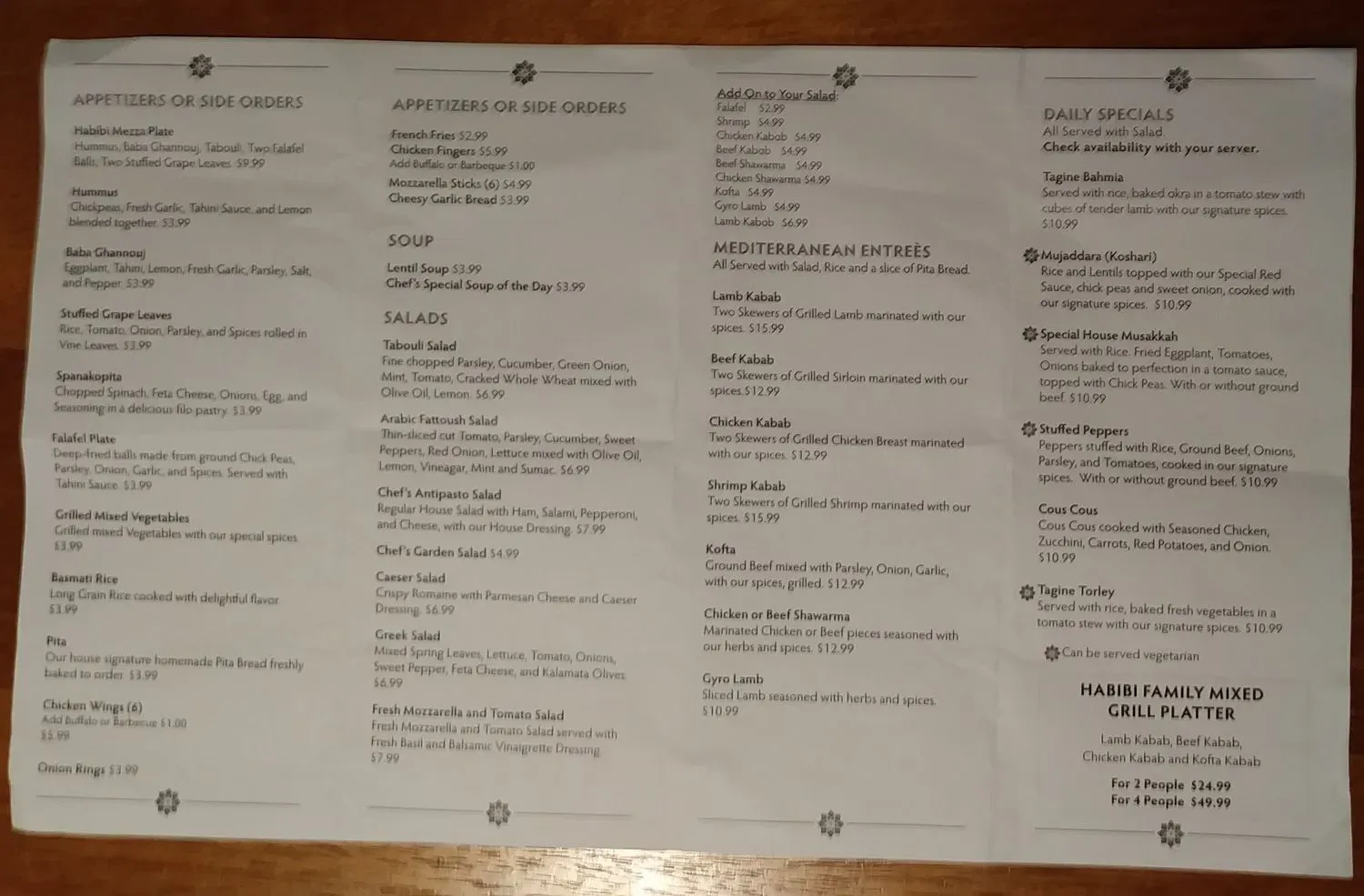 Menu 4