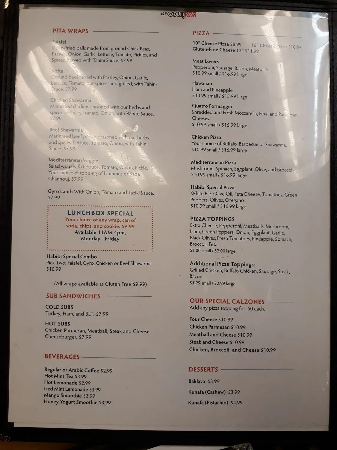 Menu 3