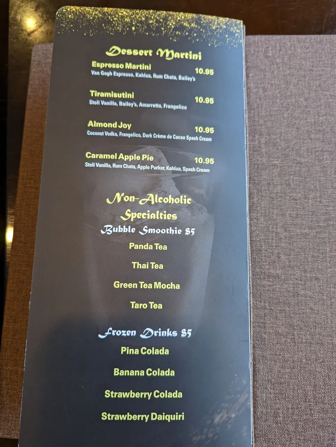 Menu 5