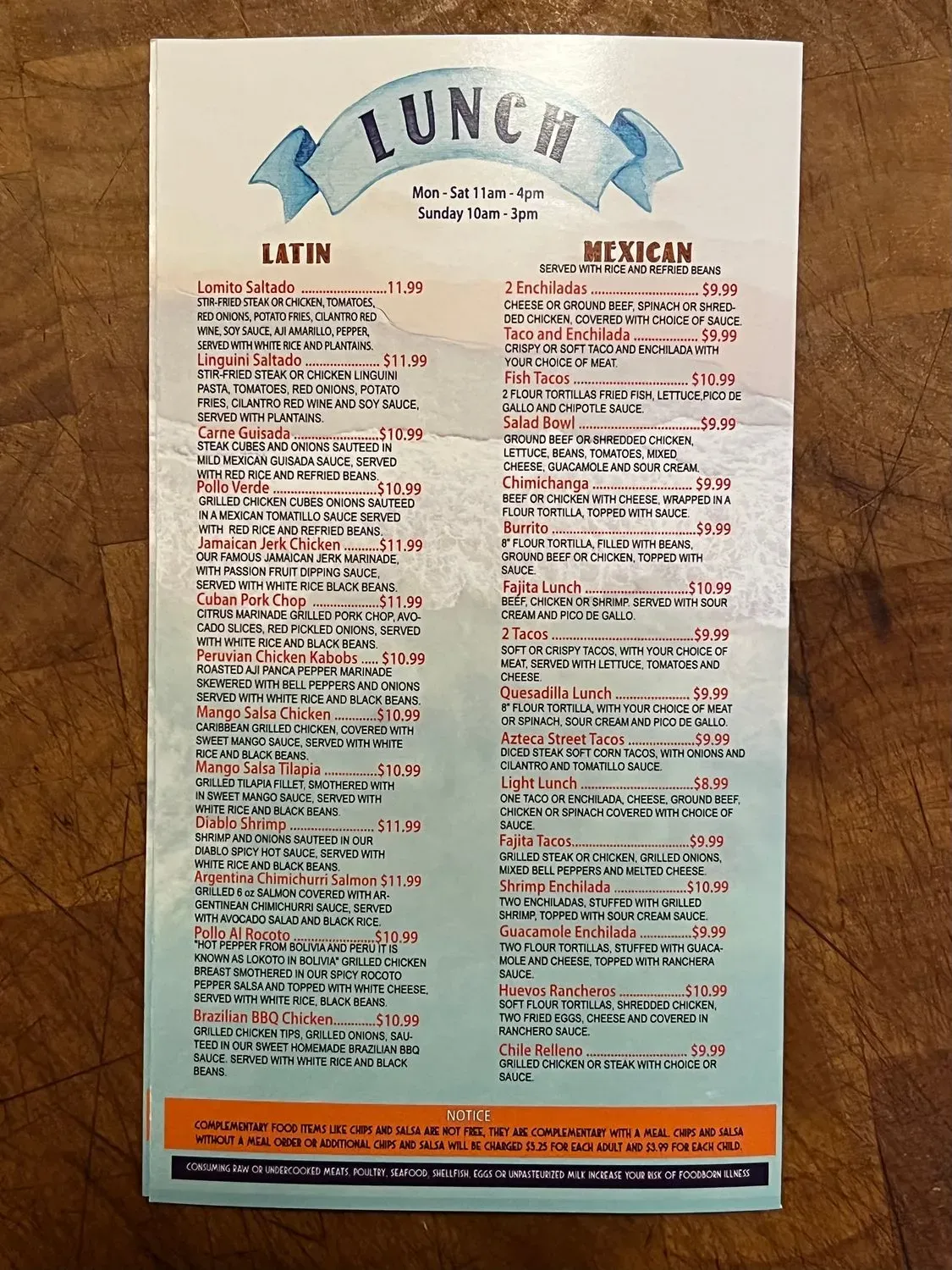 Menu 5