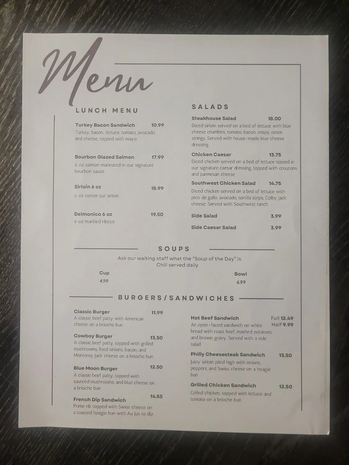 Menu 4