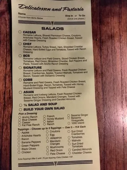 Menu 2