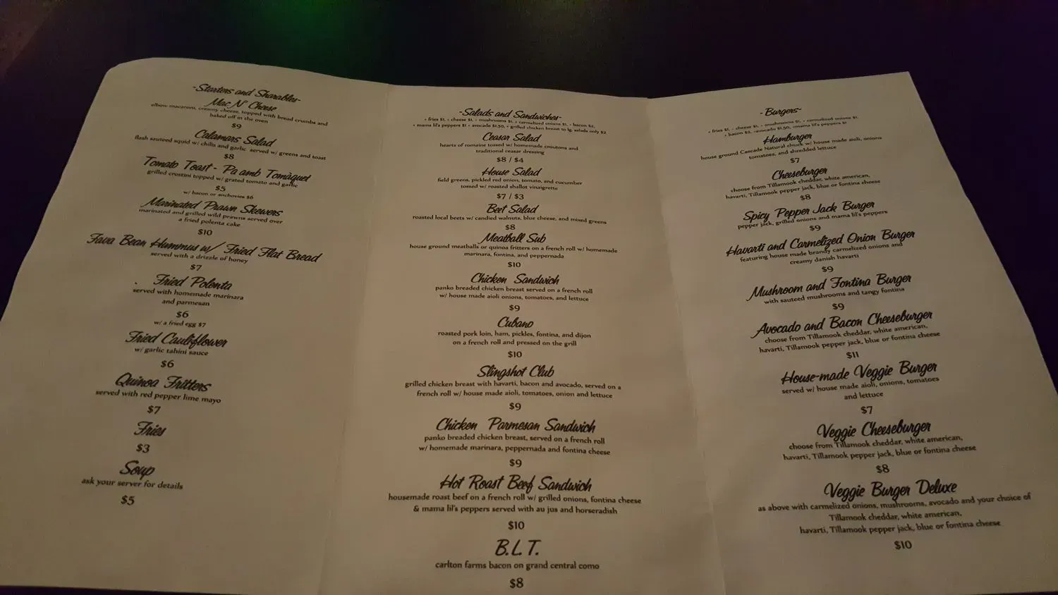 Menu 6