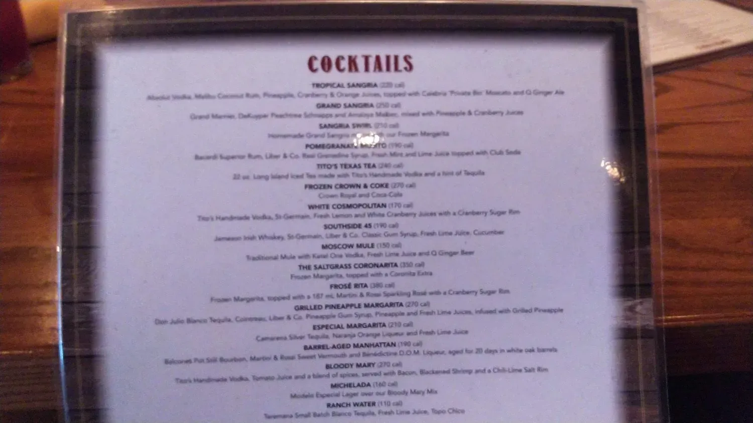 Menu 5