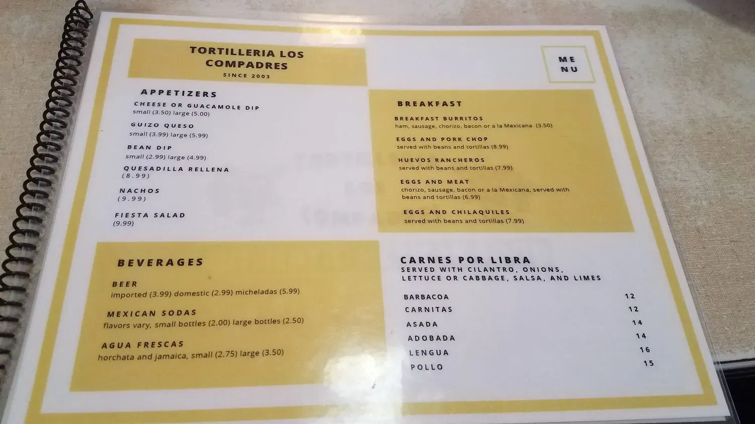 Menu 3