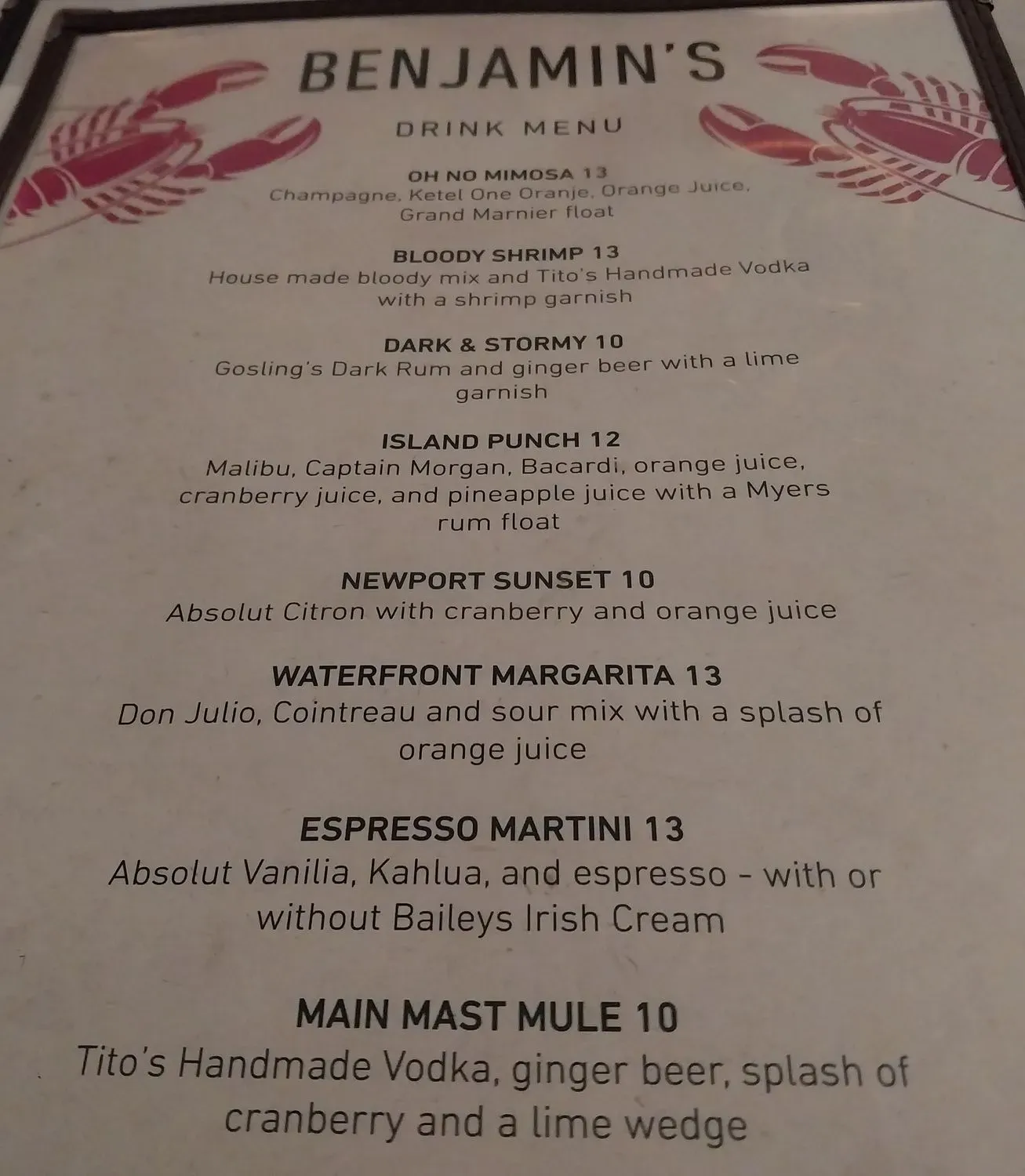 Menu 5