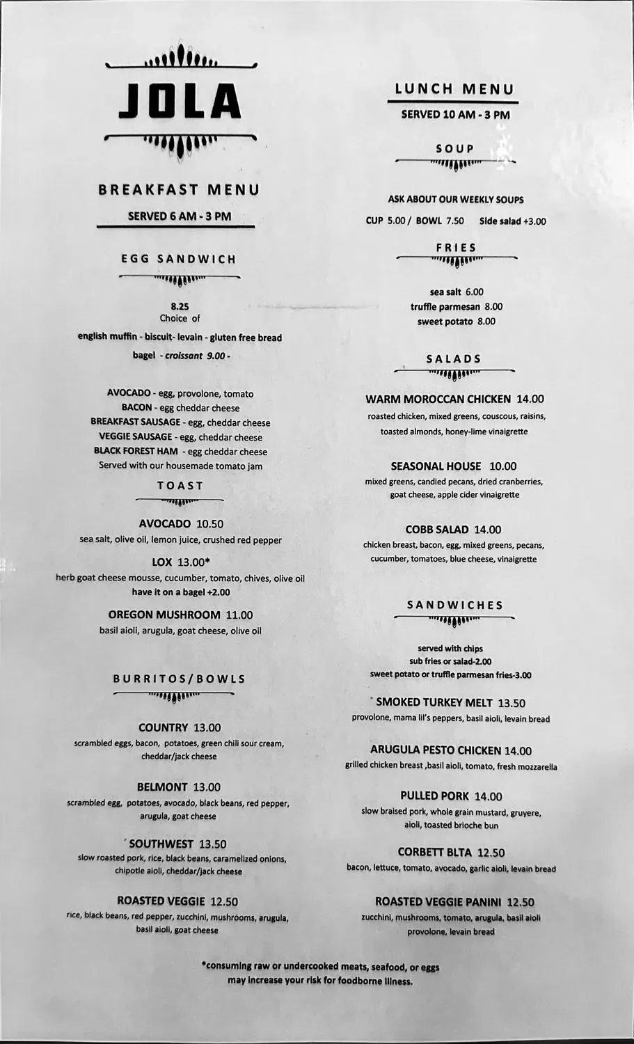 Menu 2