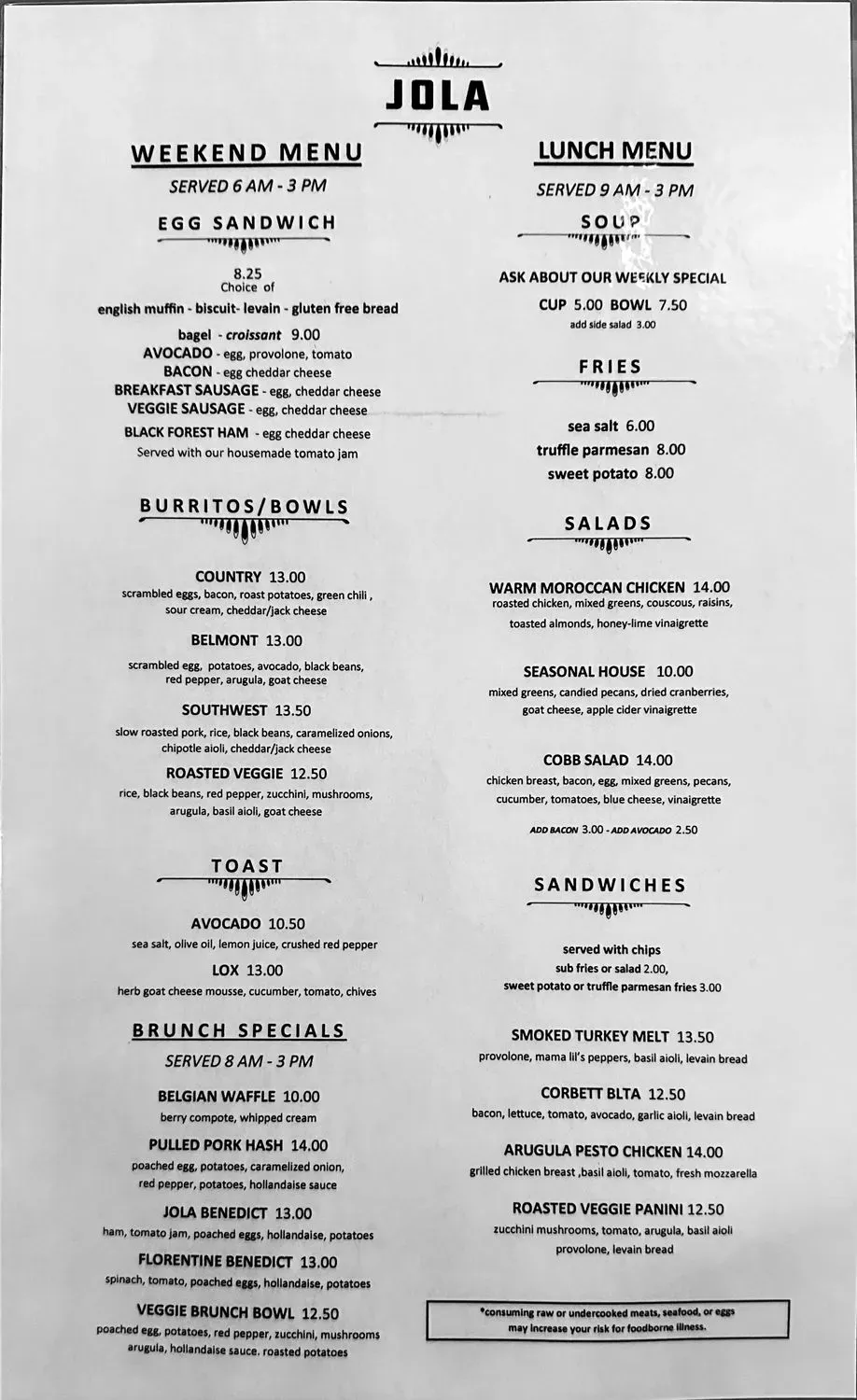 Menu 3