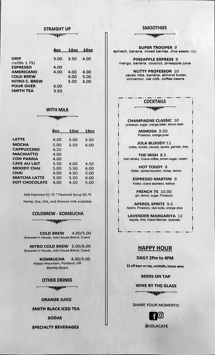 Menu 1