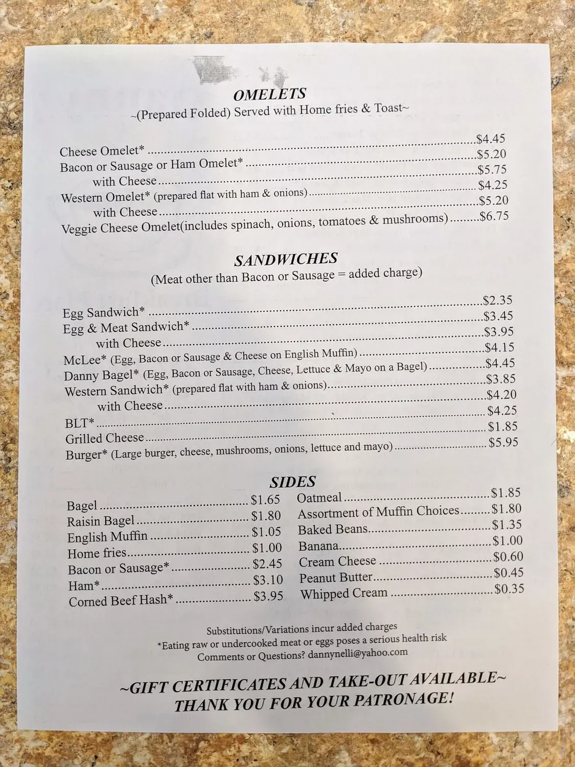 Menu 2