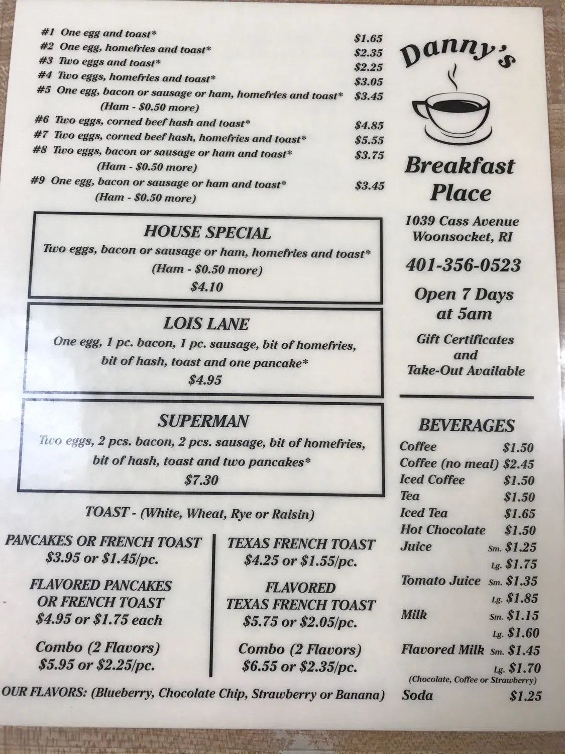 Menu 5