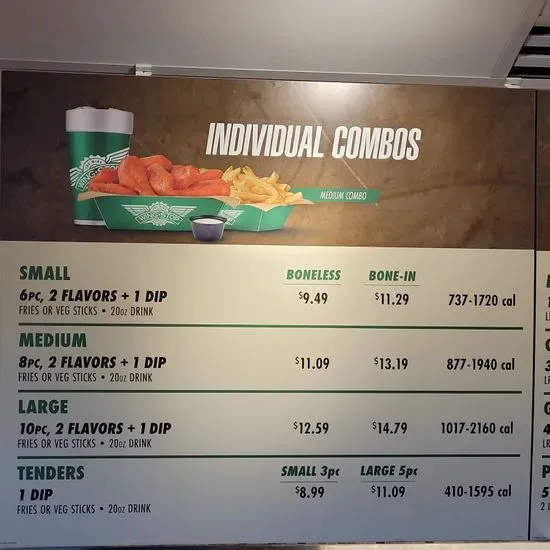 Wingstop Menu Albuquerque, NM Checkle