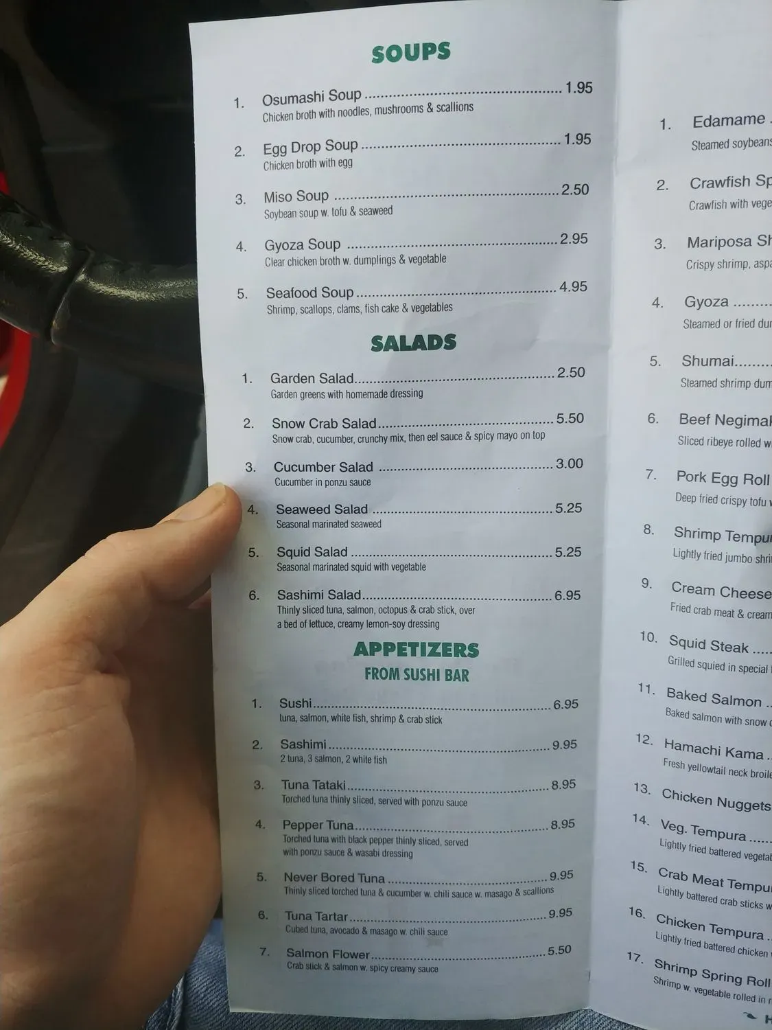 Menu 5