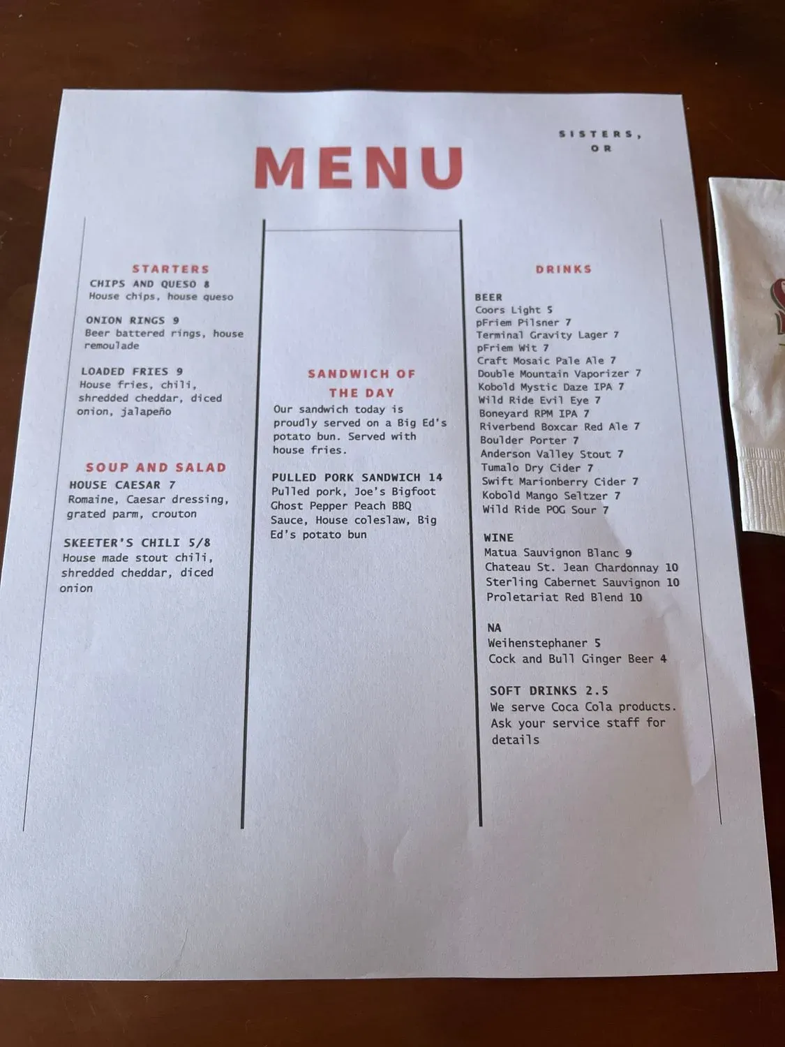 Menu 4