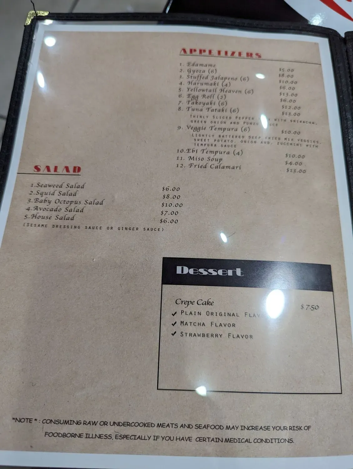 Menu 5