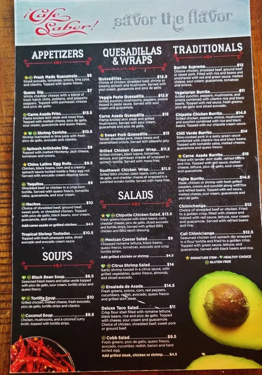 Menu 5