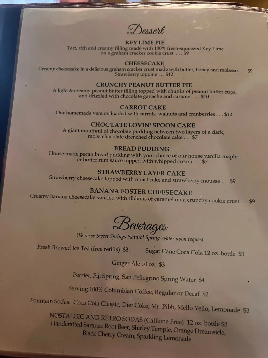 Food & Friends Menu - Updated October 2025