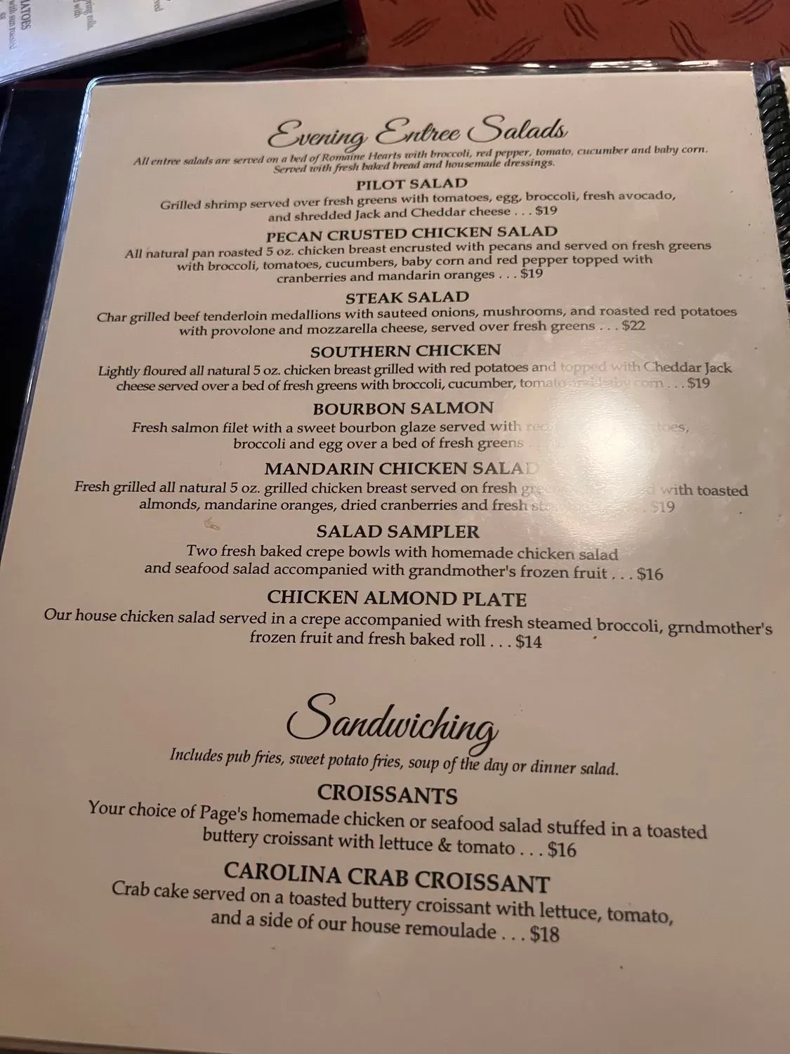 Food & Friends Menu - Updated October 2025
