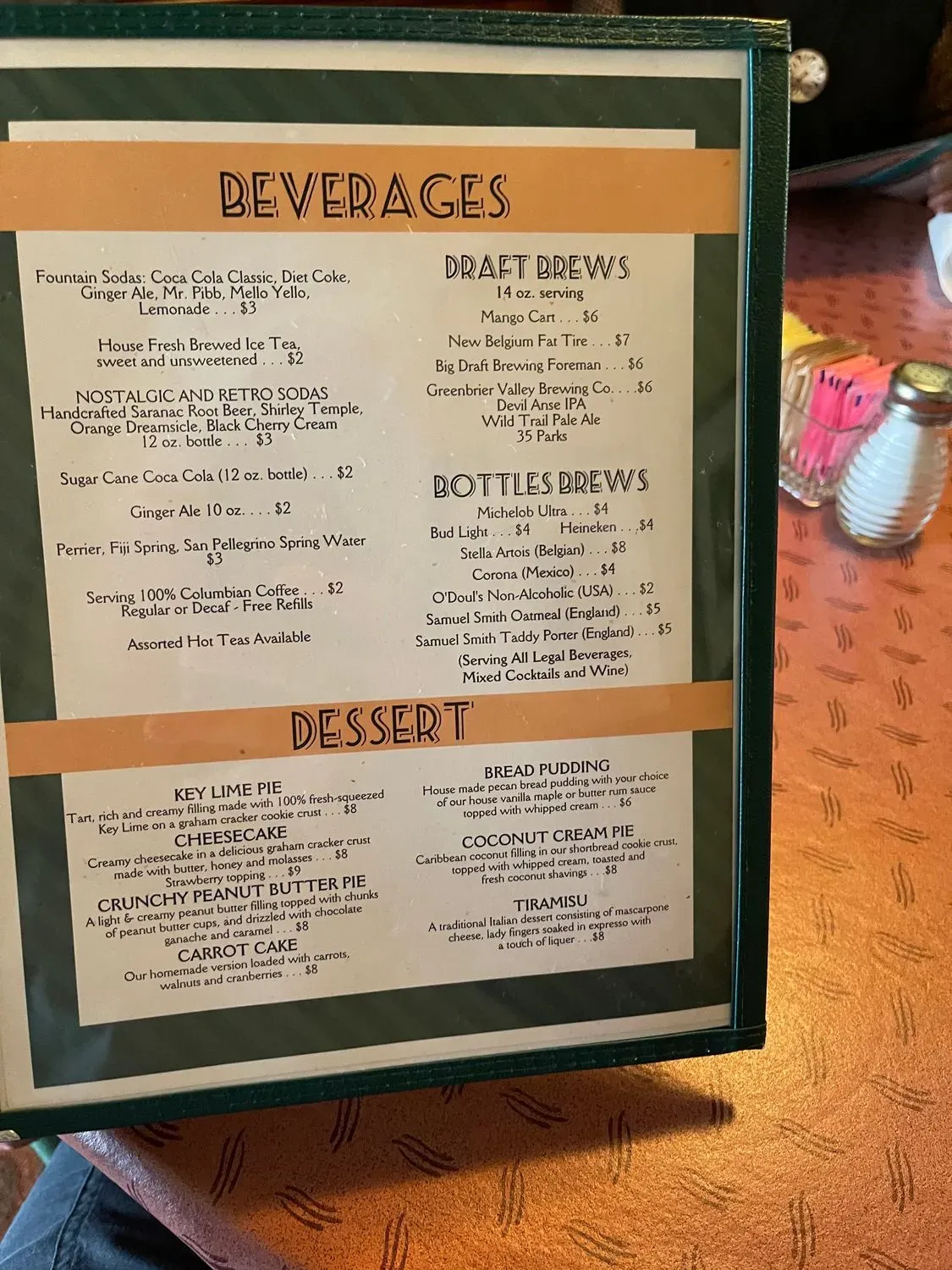 Food & Friends Menu - Updated October 2025