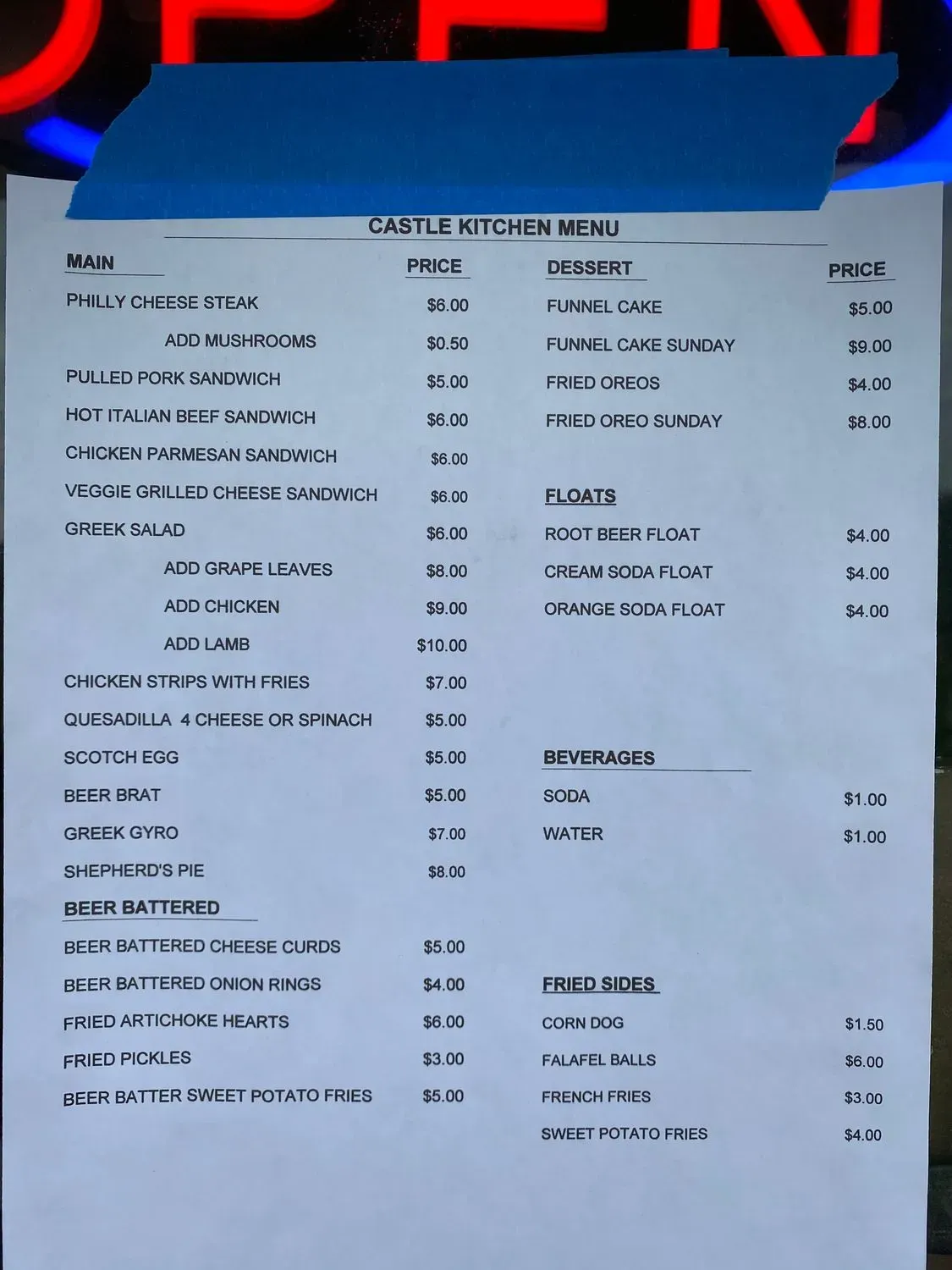 Menu 1