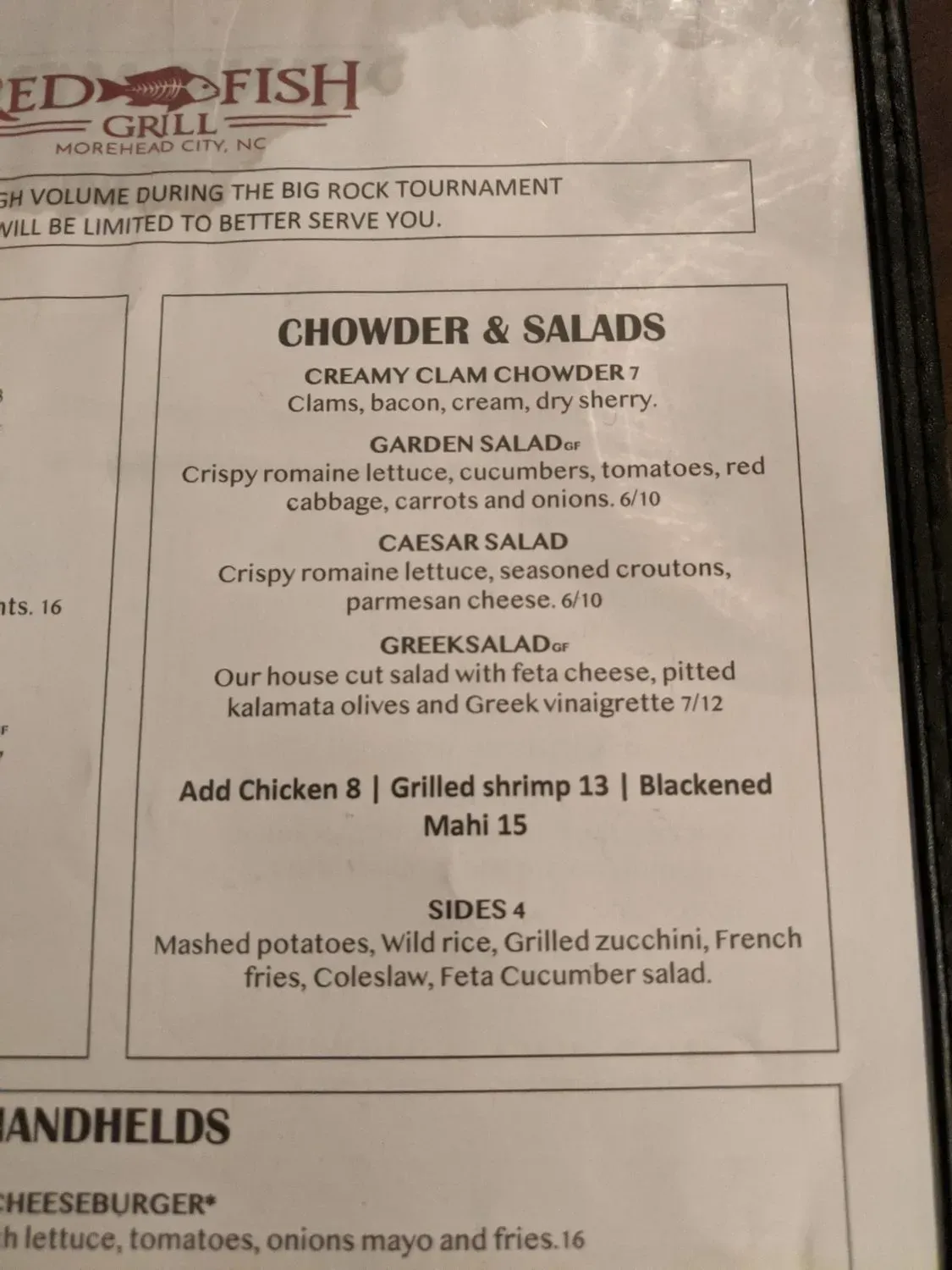 Menu 5