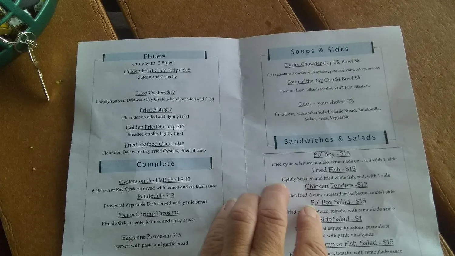 Menu 4