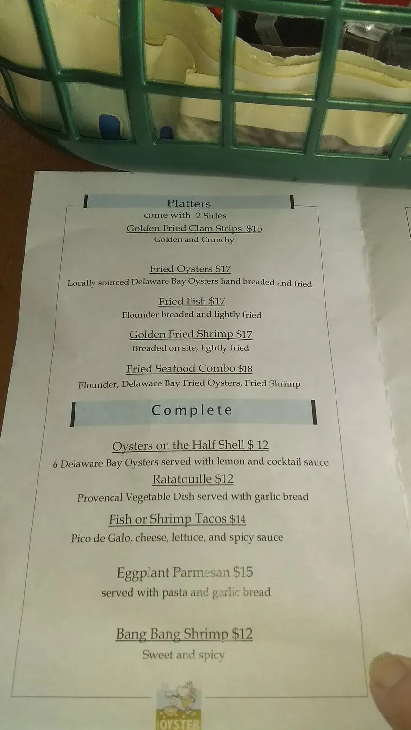 Menu 5